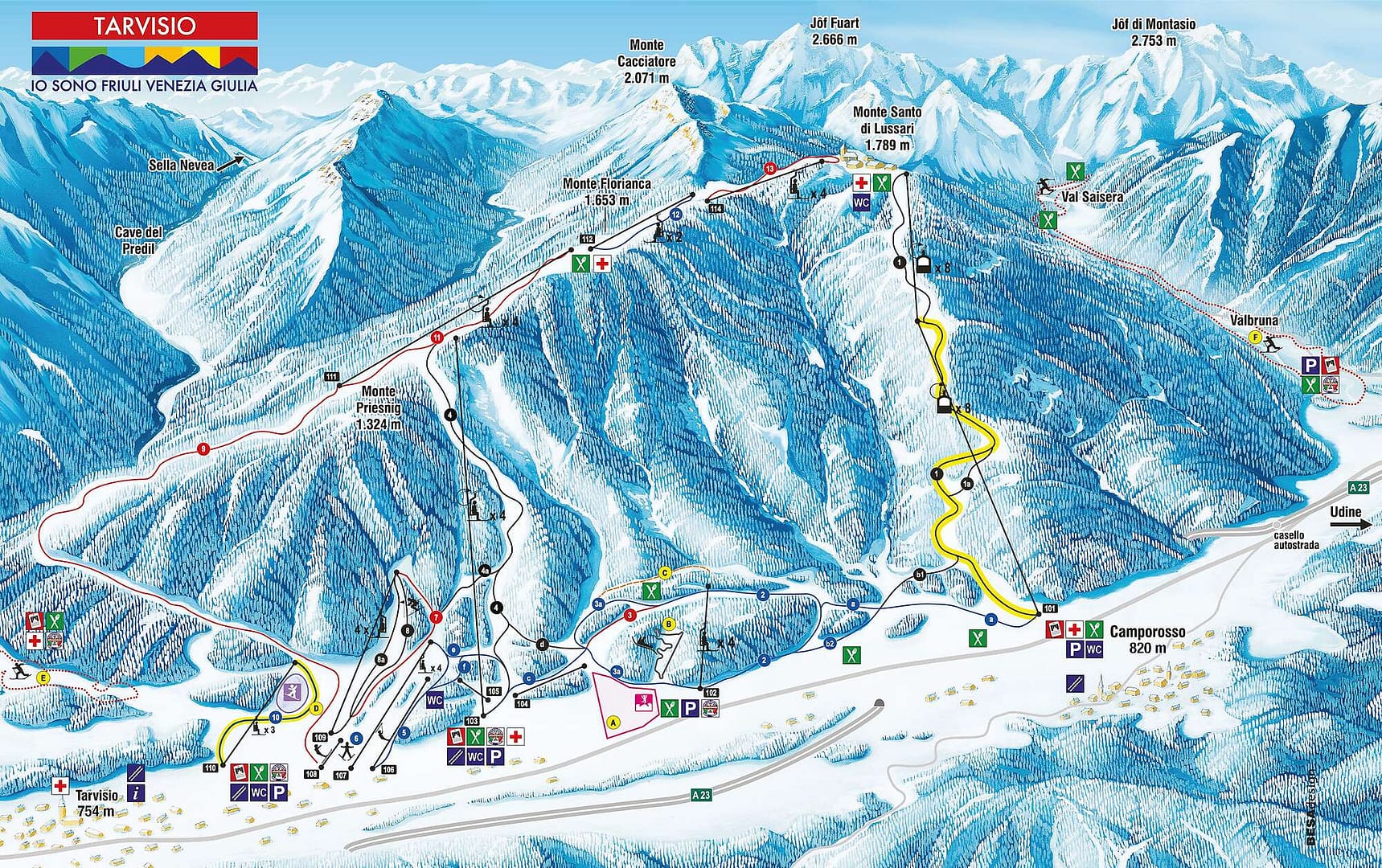 Smučišče Višarje (Tarvisio - Monte Lussari)