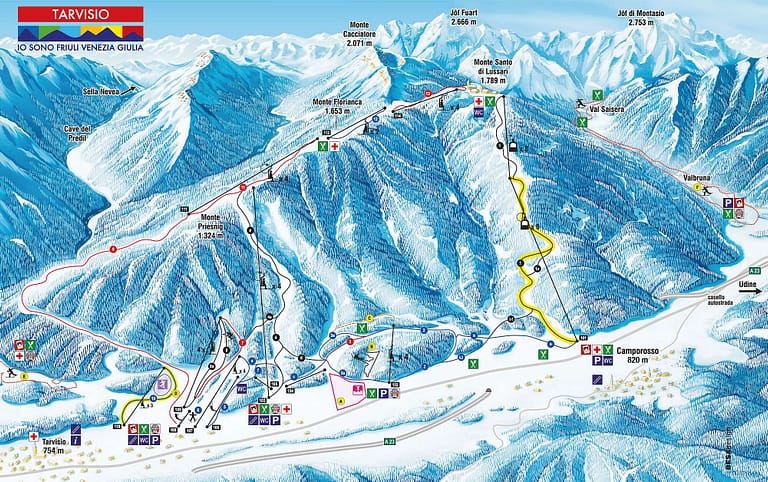 Smučišče Višarje (Tarvisio - Monte Lussari)